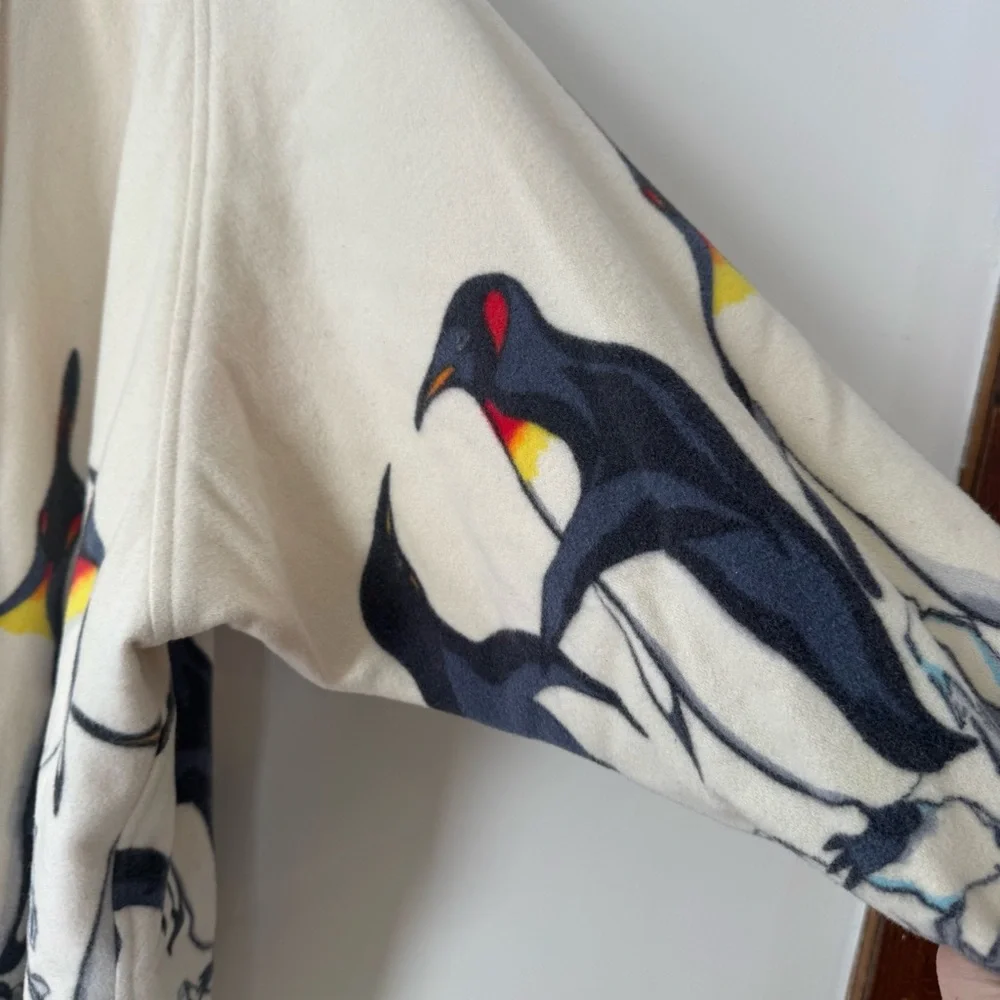 Rare Vintage 90s Nicole Miller Penquin Boiled Wool Oversized Coat 1XL Sample - Picture 4 of 12